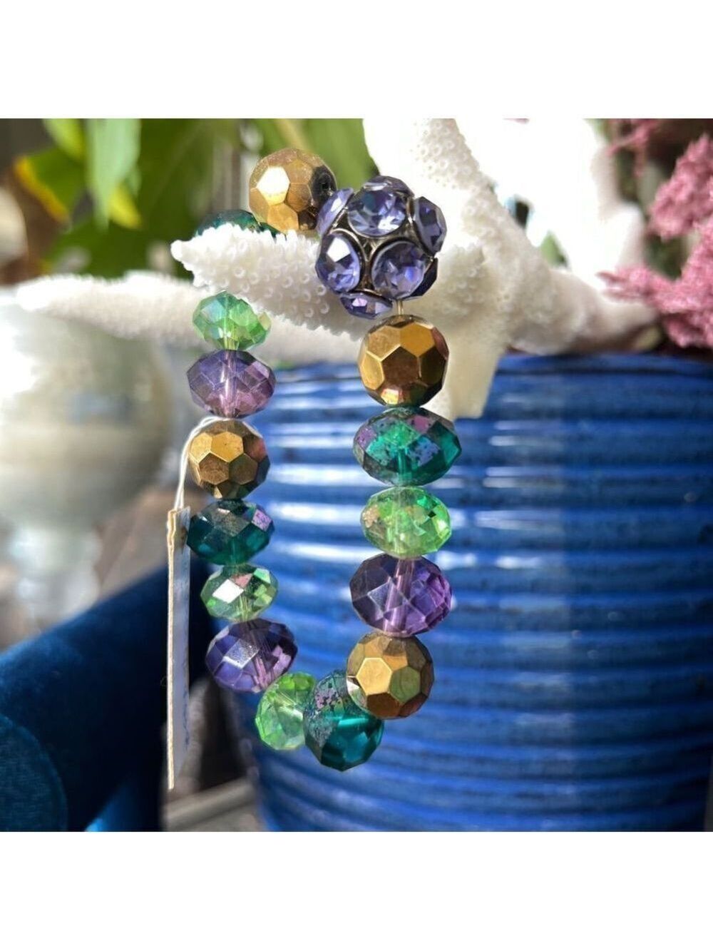 Jewel Tone Chunky Erica Lyons Fashion Bracelet $16ea / 3 for $25 - Picture 3 of 5